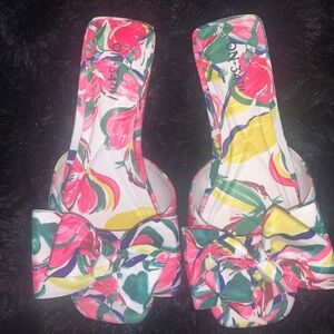 Jazminn Bow Slip-On Slide Flat Sandals
